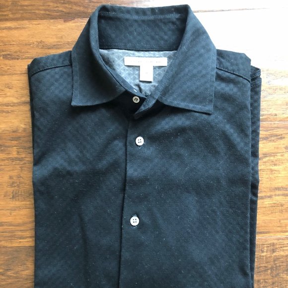 Banana Republic Other - Banana Republic mens black knit dress shirt size M